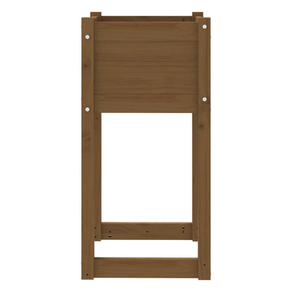 Fioriere 2 pz Marrone Ambra 40x40x81 cm Legno Massello di Pino - homemem39