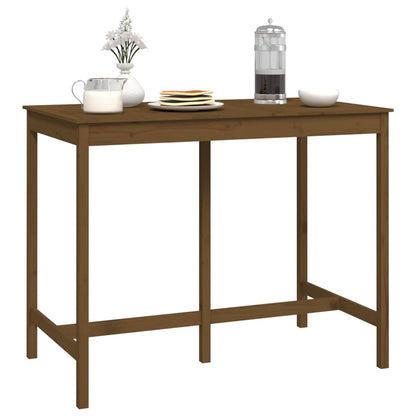 Tavolo da Bar Ambra 140x80x110 cm in Legno Massello di Pino | homemem39