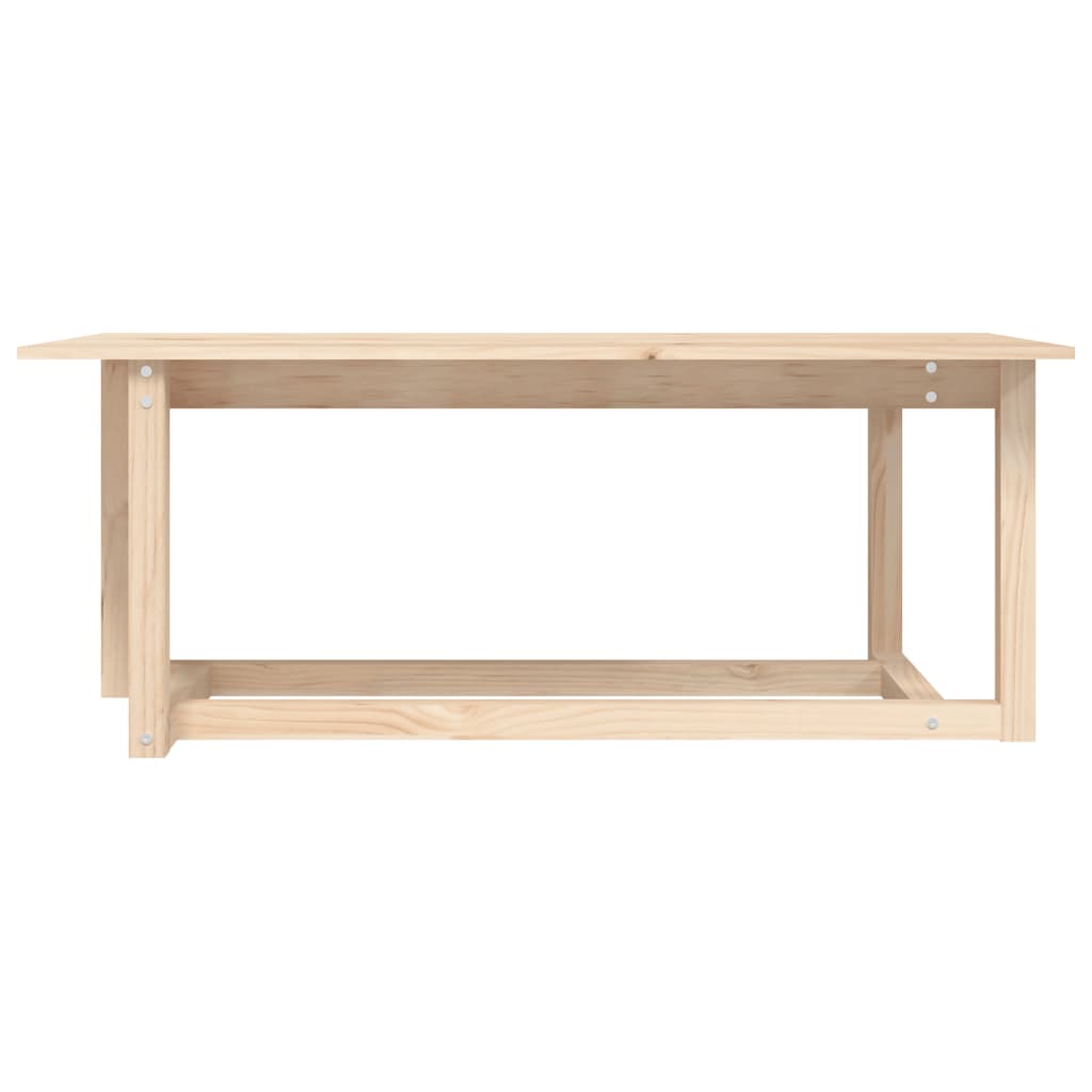 Tavolino da Salotto 110x55x45 cm Legno Massello di Pino | homemem39