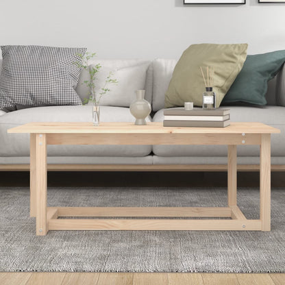 Tavolino da Salotto 110x55x45 cm Legno Massello di Pino | homemem39