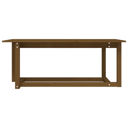 Tavolino da Salotto Ambra 110x55x45 cm Legno Massello di Pino | homemem39