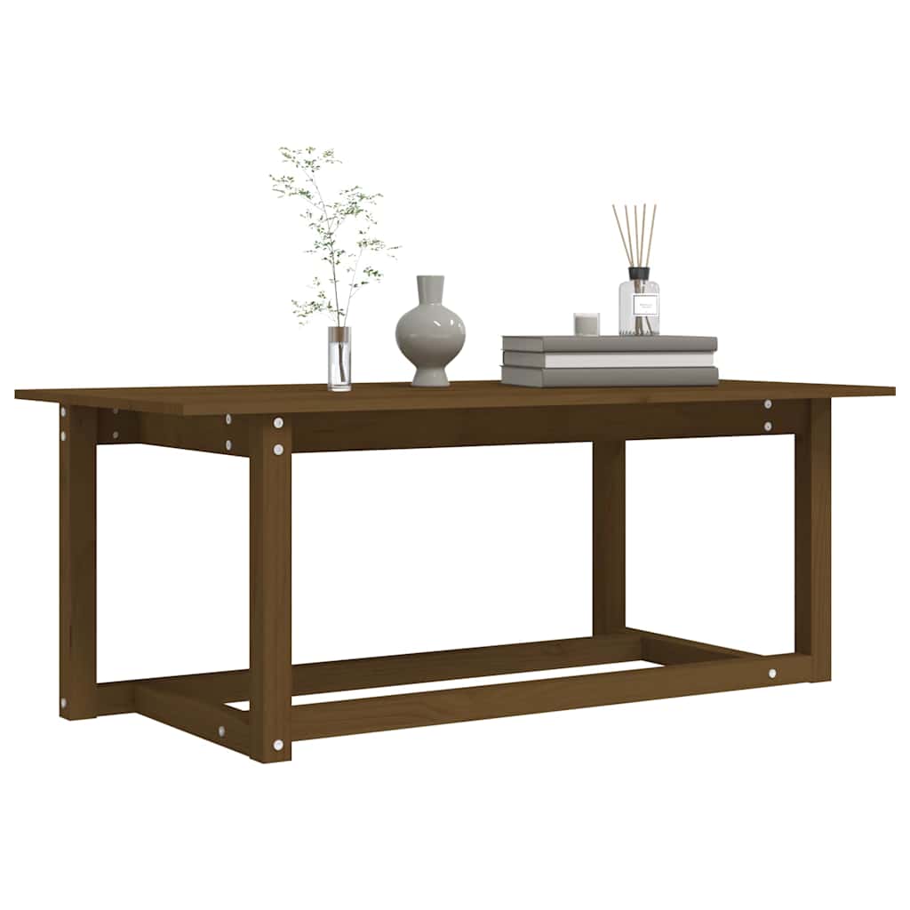 Tavolino da Salotto Ambra 110x55x45 cm Legno Massello di Pino