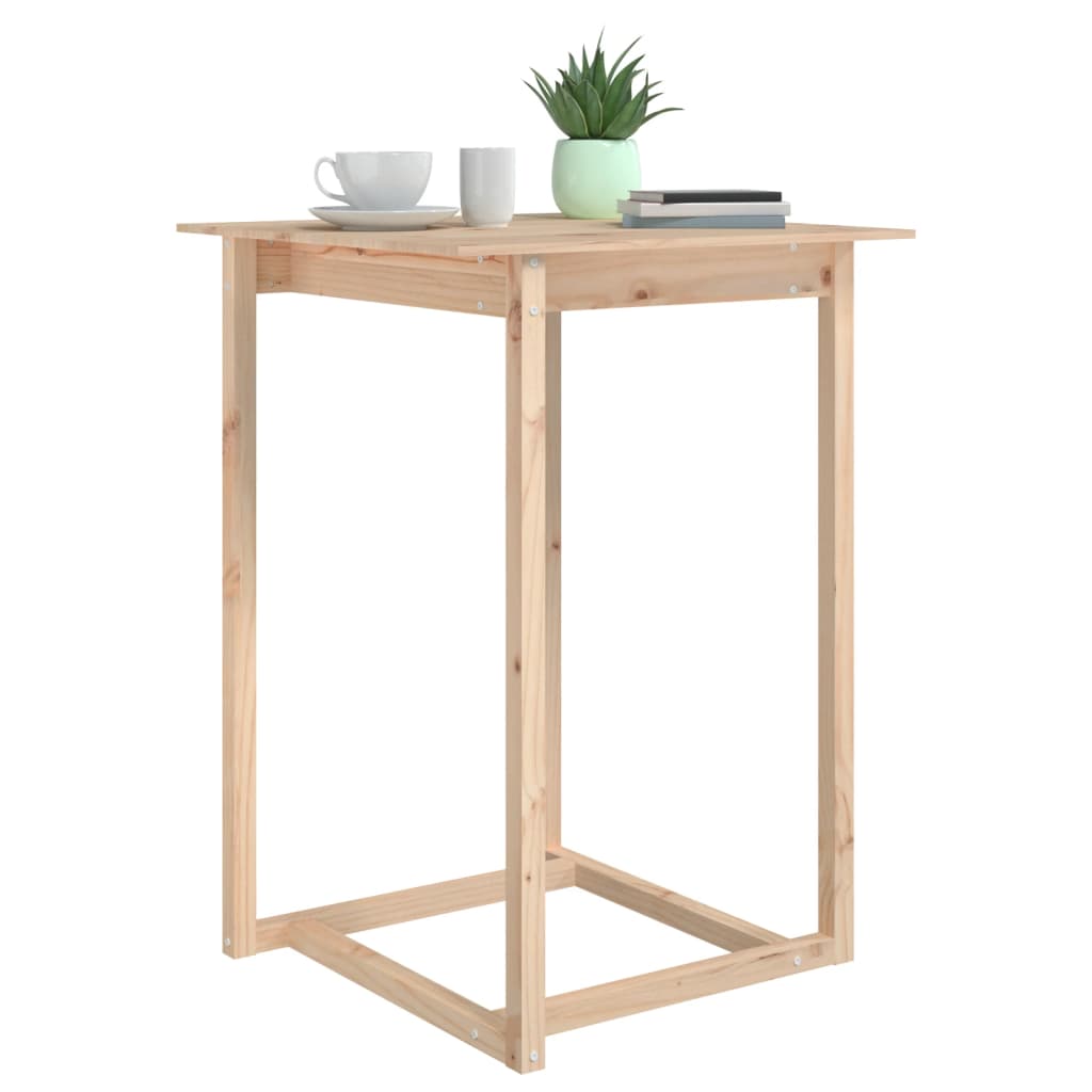 Tavolo da Bar 80x80x110 cm in Legno Massello di Pino | homemem39