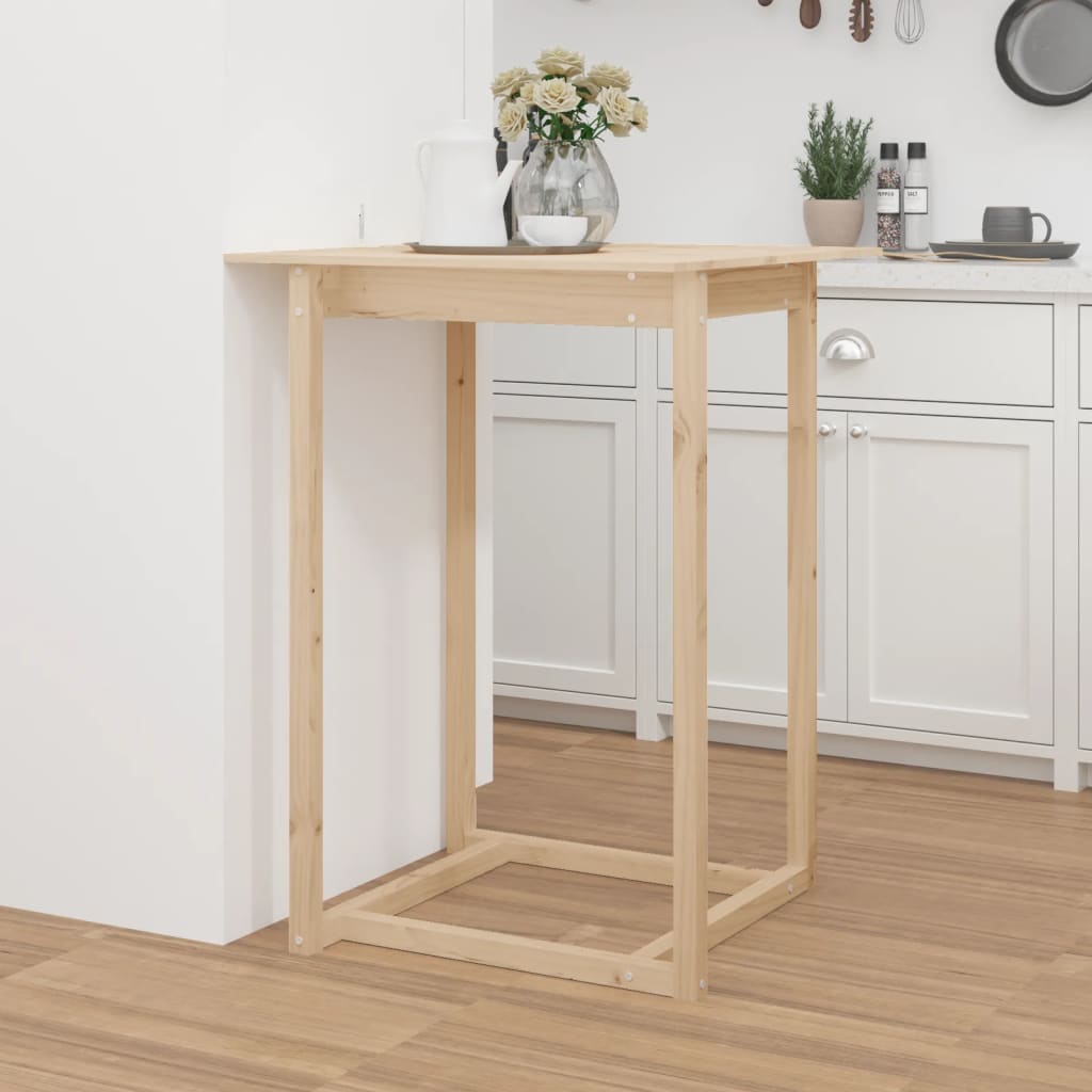 Tavolo da Bar 80x80x110 cm in Legno Massello di Pino | homemem39