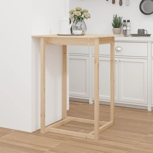 Tavolo da Bar 80x80x110 cm in Legno Massello di Pino | homemem39