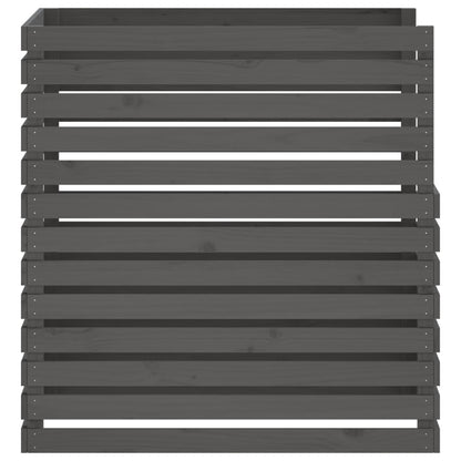 Compostiera Grigia 100x100x102 cm in Legno Massello di Pino - homemem39