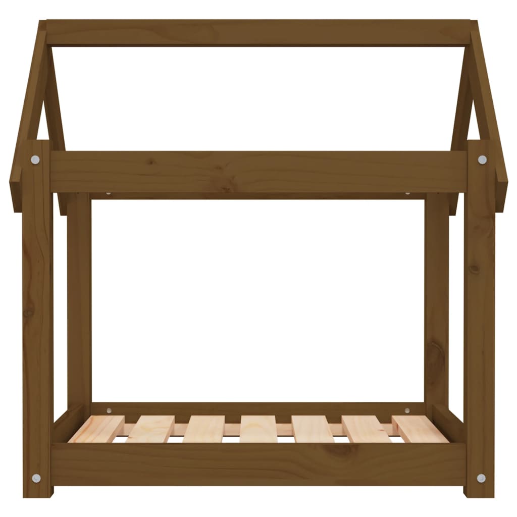 Cuccia per Cani Ambra 71x55x70 cm in Legno Massello di Pino - homemem39