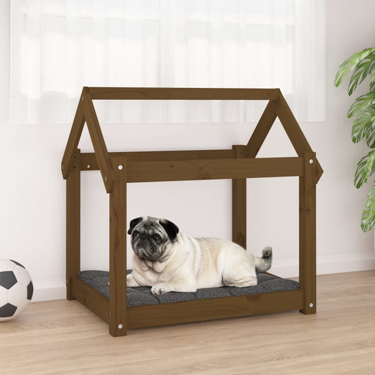 Cuccia per Cani Ambra 71x55x70 cm in Legno Massello di Pino - homemem39