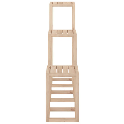 Set Supporti per Piante 3 pz in Legno Massello di Pino - homemem39