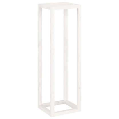 Set Supporti per Piante 3 pz Bianco in Legno Massello di Pino - homemem39