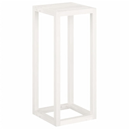 Set Supporti per Piante 3 pz Bianco in Legno Massello di Pino - homemem39