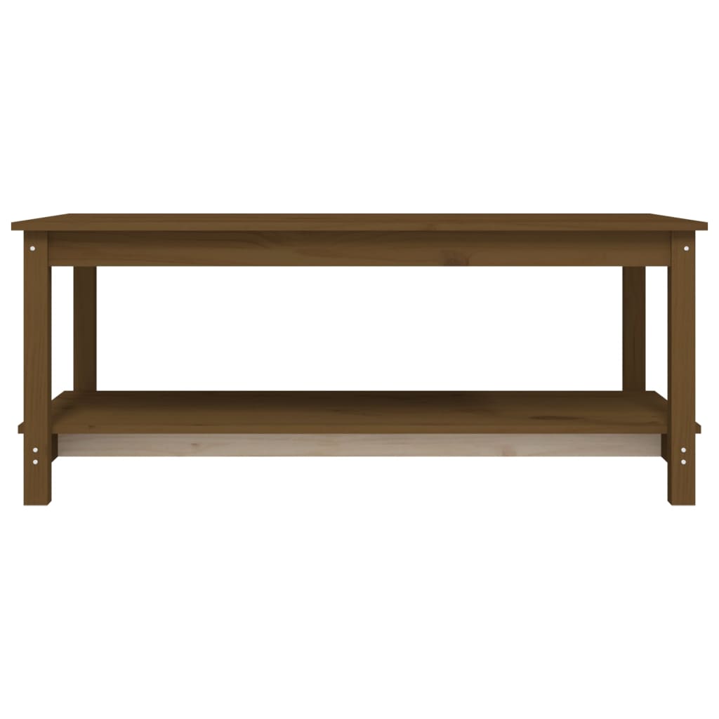 Tavolino da Salotto Ambra 110x55x45 cm Legno Massello di Pino