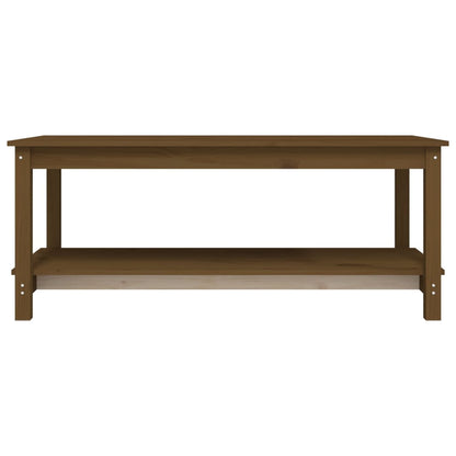 Tavolino da Salotto Ambra 110x55x45 cm Legno Massello di Pino