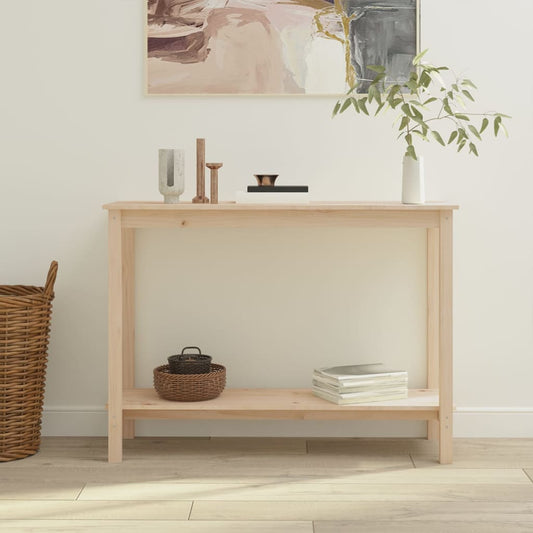 Tavolo Consolle 110x40x80 cm in Legno Massello di Pino | homemem39