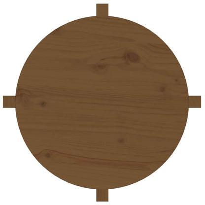 Tavolino da Salotto Ambra Ø 62,5x45cm in Legno Massello di Pino