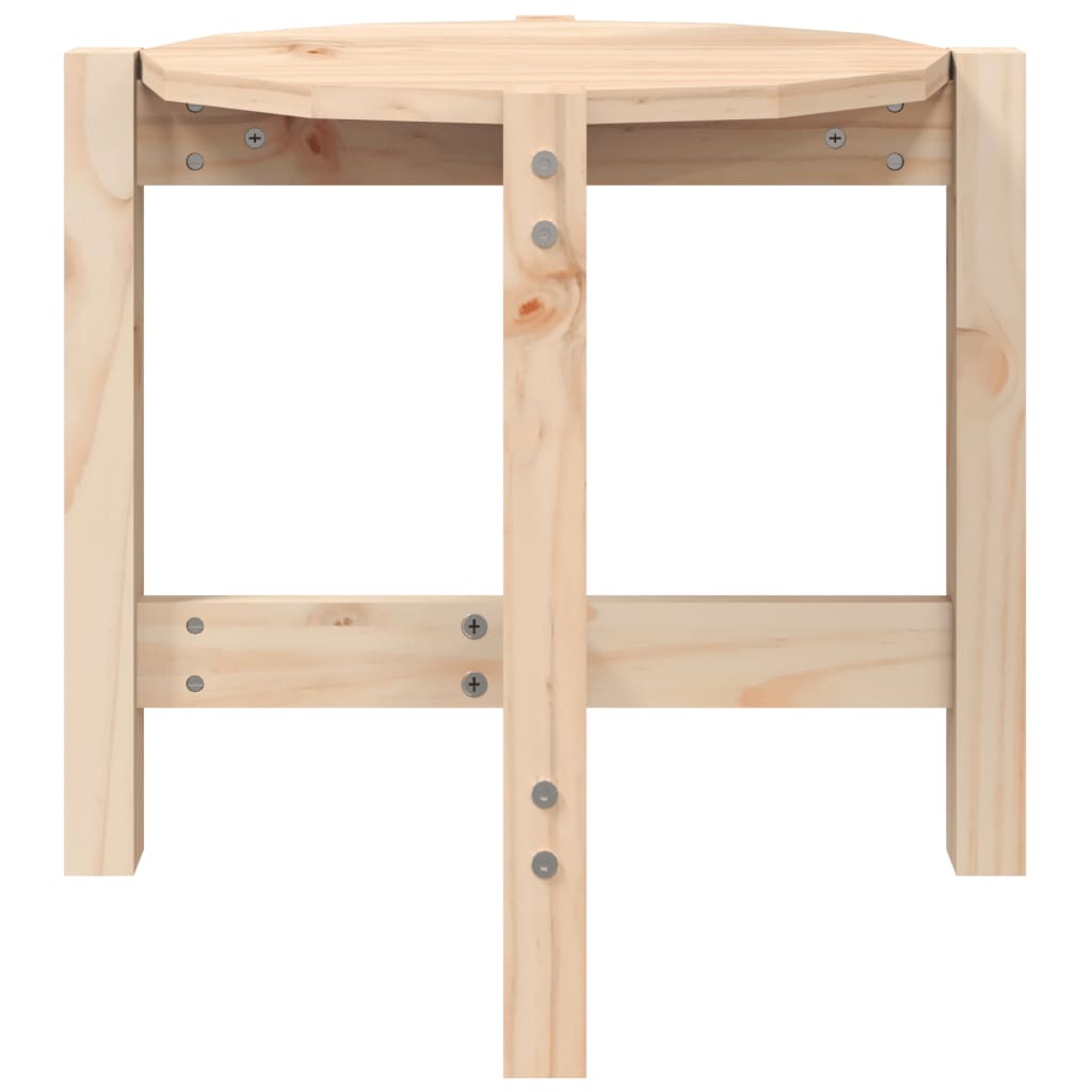 Tavolino da Salotto Ø 52,5x45 cm in Legno Massello di Pino | homemem39