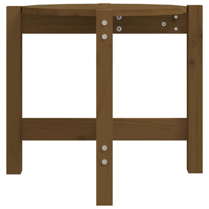 Tavolino da Salotto Ambra Ø 52,5x45cm in Legno Massello di Pino