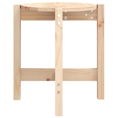 Tavolino da Salotto Ø 42,5x45 cm in Legno Massello di Pino