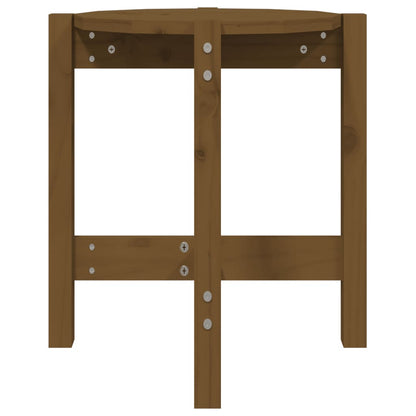 Tavolino da Salotto Ambra Ø 42,5x45cm in Legno Massello di Pino | homemem39