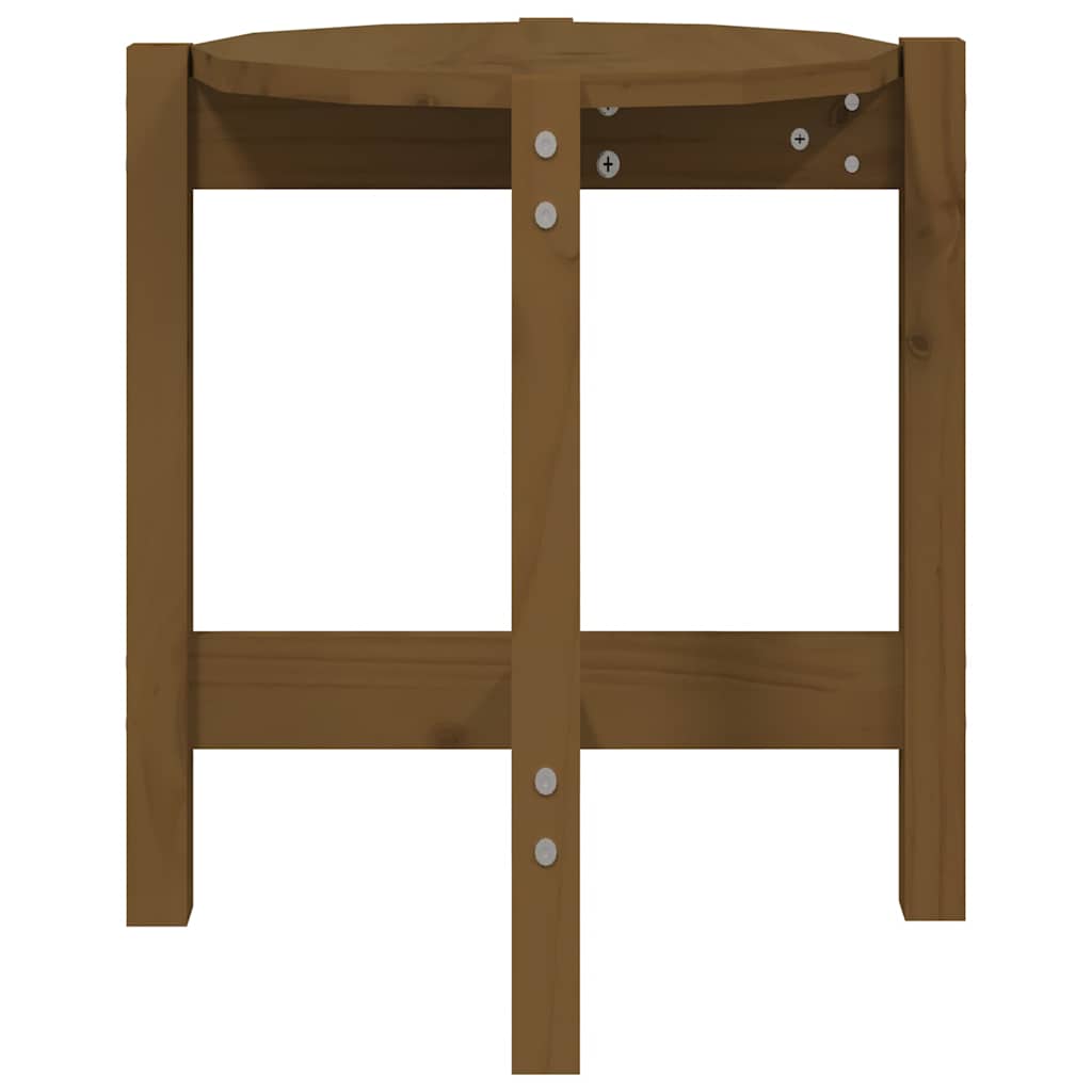 Tavolino da Salotto Ambra Ø 42,5x45cm in Legno Massello di Pino
