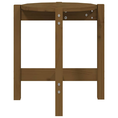 Tavolino da Salotto Ambra Ø 42,5x45cm in Legno Massello di Pino