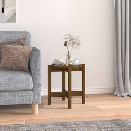 Tavolino da Salotto Ambra Ø 42,5x45cm in Legno Massello di Pino