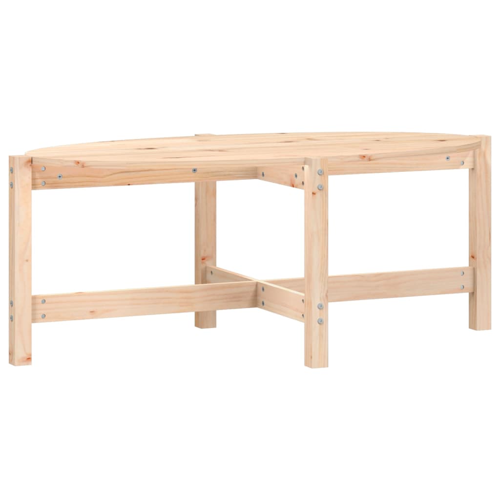 Tavolino da Salotto 118x63x45 cm in Legno Massello di Pino | homemem39