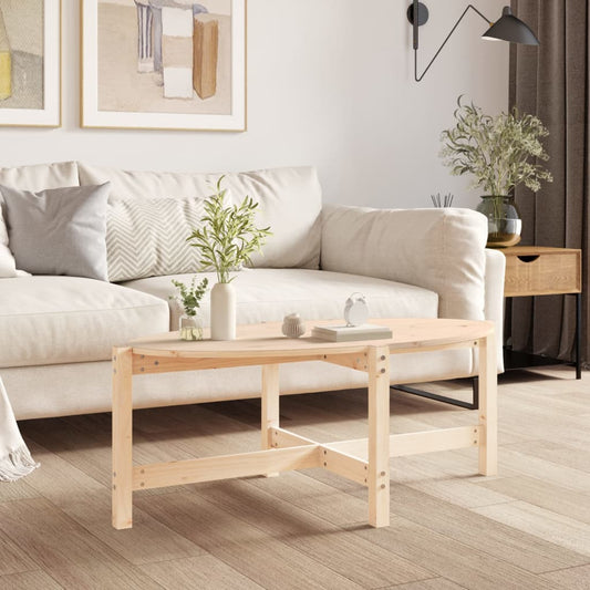 Tavolino da Salotto 118x63x45 cm in Legno Massello di Pino | homemem39