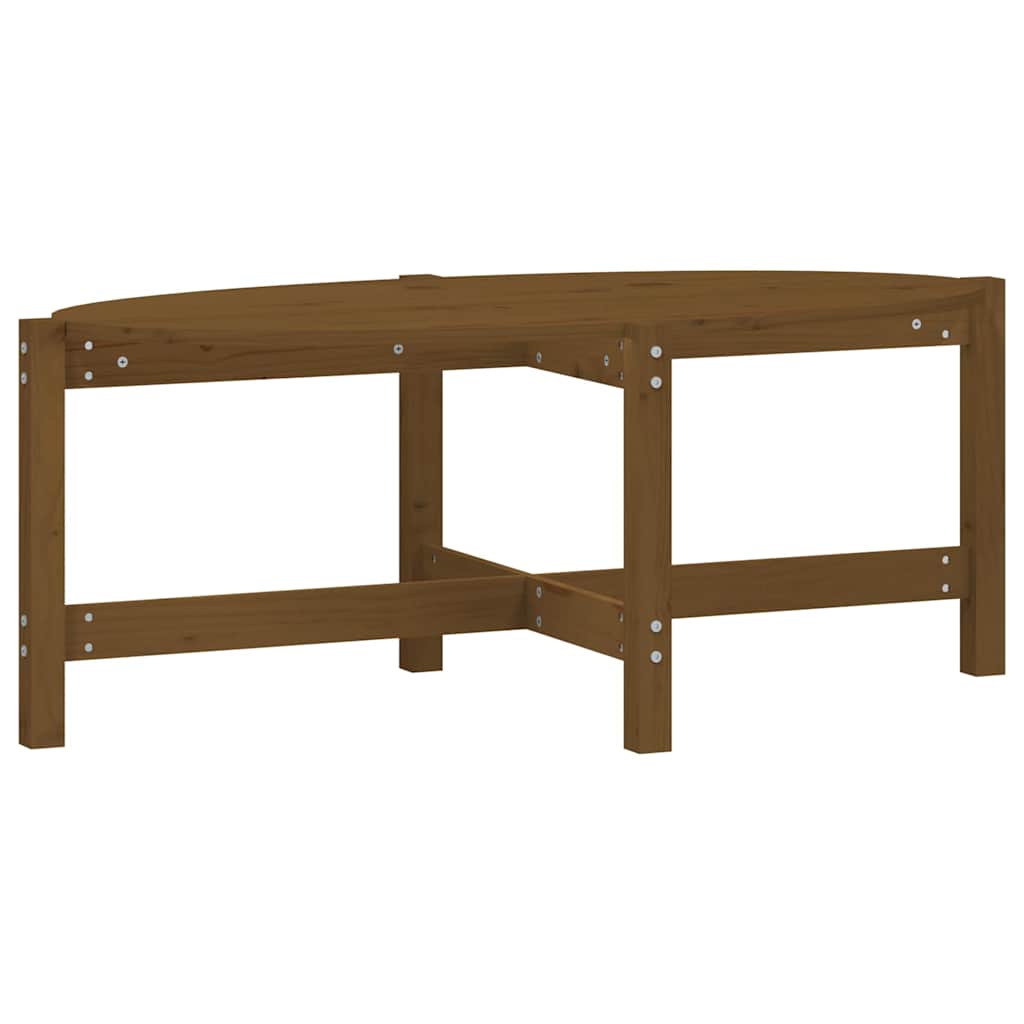 Tavolino da Salotto Ambra 118x63x45cm in Legno Massello di Pino