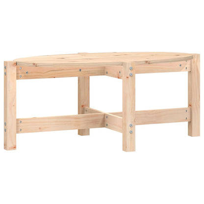Tavolino da Salotto 87x48x35 cm in Legno Massello di Pino