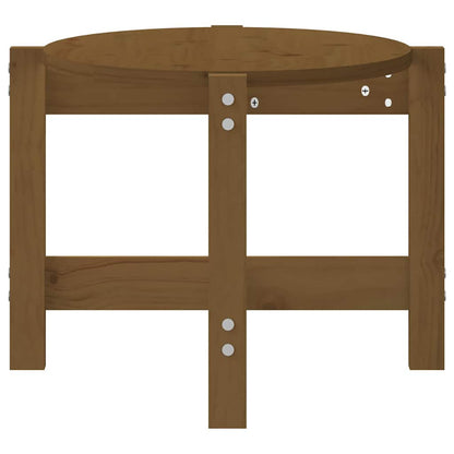 Tavolino da Salotto Ambra 87x48x35 cm in Legno Massello di Pino