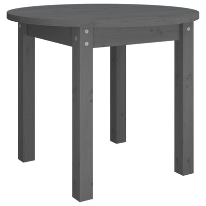 Tavolino da Salotto Grigio Ø 55x45 cm in Legno Massello di Pino | homemem39