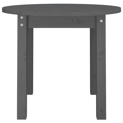 Tavolino da Salotto Grigio Ø 55x45 cm in Legno Massello di Pino | homemem39