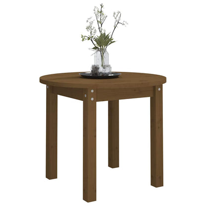 Tavolino da Salotto Ambra Ø 55x45 cm in Legno Massello di Pino
