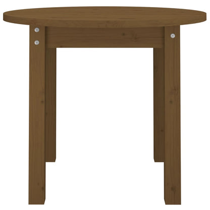 Tavolino da Salotto Ambra Ø 55x45 cm in Legno Massello di Pino | homemem39
