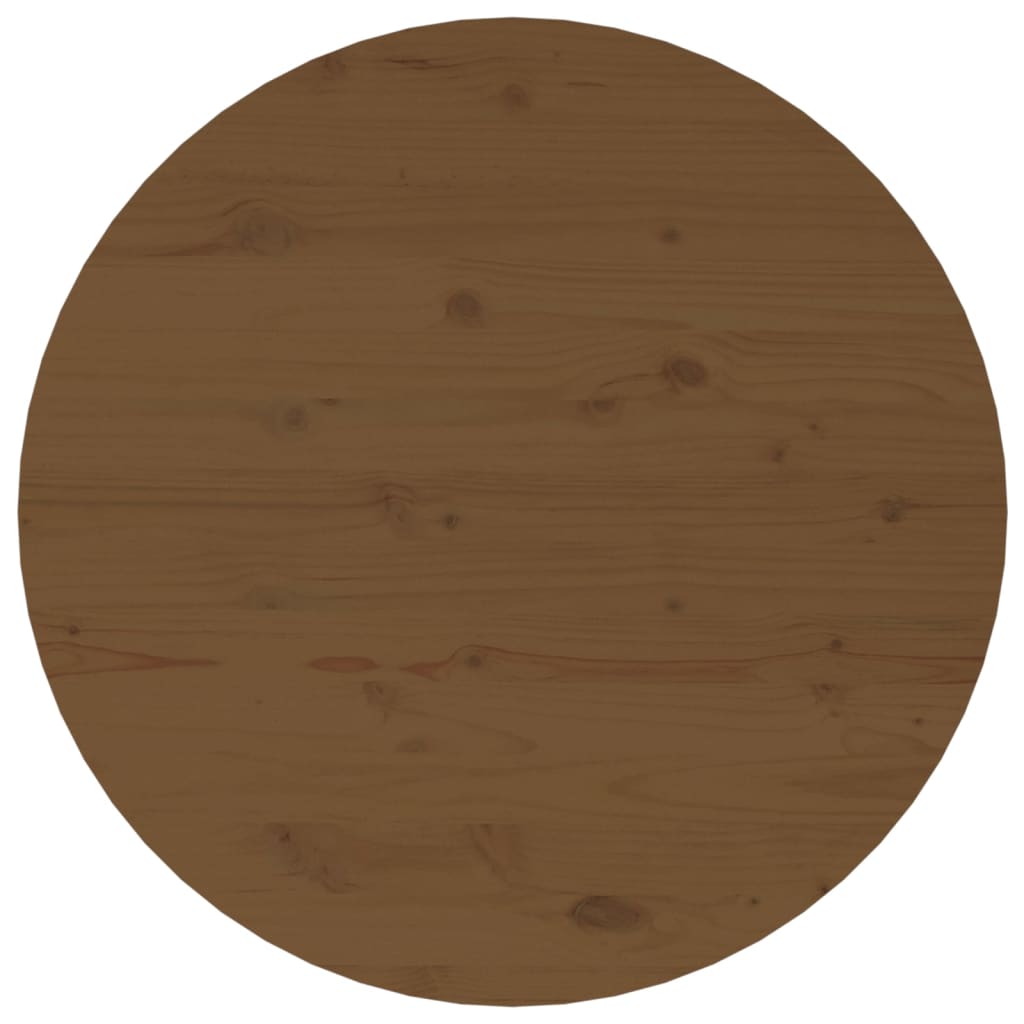 Tavolino da Salotto Ambra Ø 55x45 cm in Legno Massello di Pino | homemem39