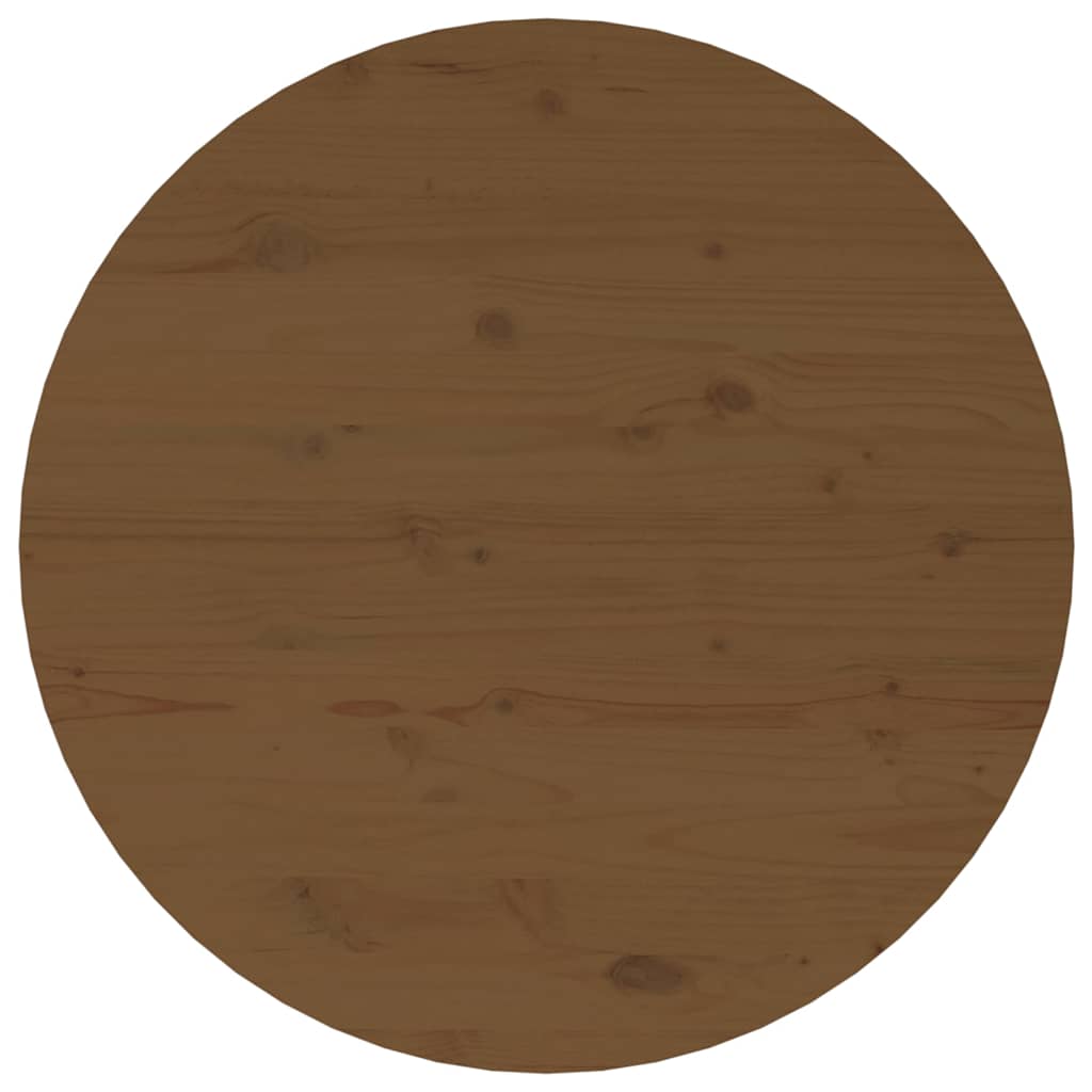 Tavolino da Salotto Ambra Ø 55x45 cm in Legno Massello di Pino
