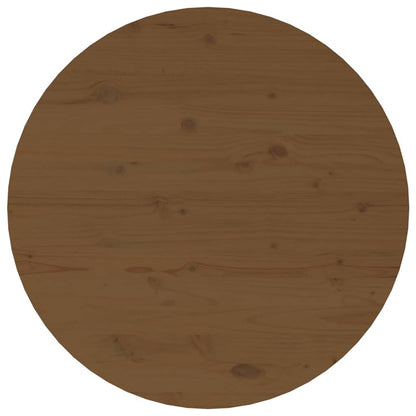 Tavolino da Salotto Ambra Ø 55x45 cm in Legno Massello di Pino