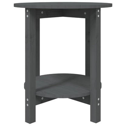 Tavolino da Salotto Grigio Ø 55x60 cm in Legno Massello di Pino | homemem39