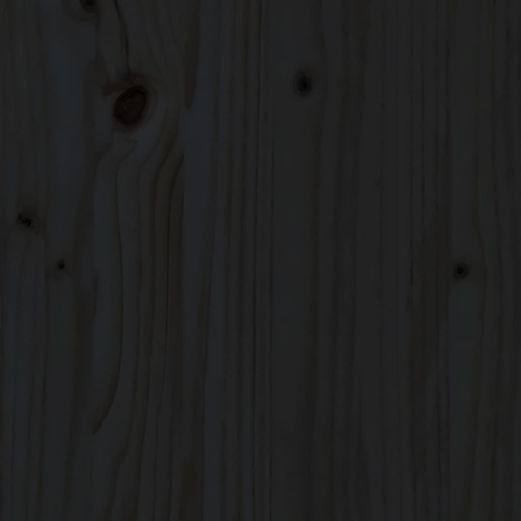 Tavolino da Salotto Nero Ø 40x60 cm in Legno Massello di Pino | homemem39