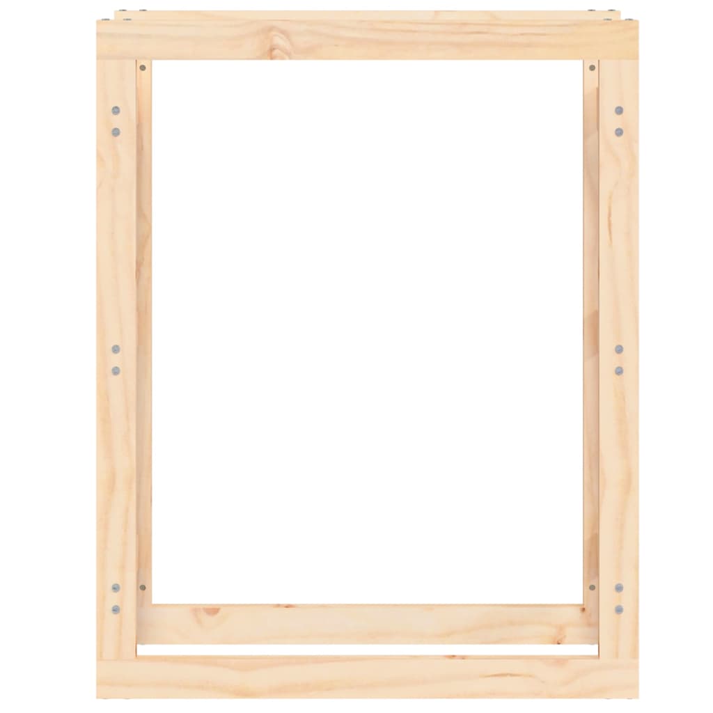 Portalegna 80x25x100 cm in Legno Massello di Pino - homemem39