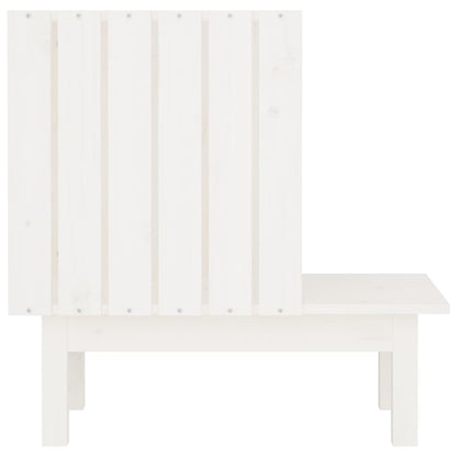 Casetta per Gatti Bianca 60x36x60 cm in Legno Massello di Pino - homemem39