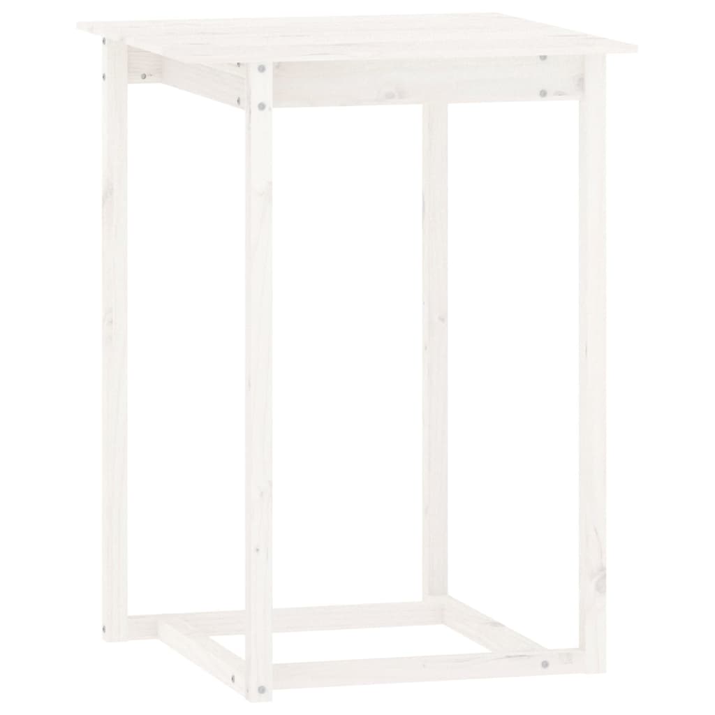 Set da Bar 5 pz Bianco in Legno Massello di Pino - homemem39