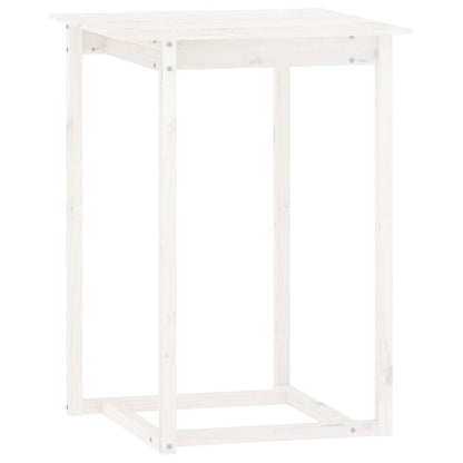 Set da Bar 5 pz Bianco in Legno Massello di Pino - homemem39