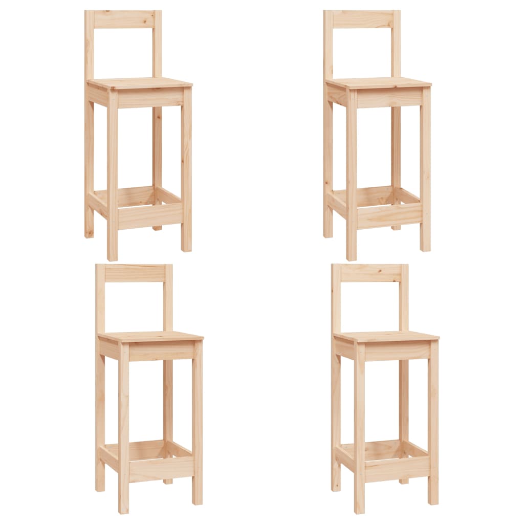 Set da Bar 5 pz in Legno Massello di Pino - homemem39