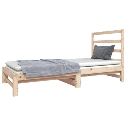 Dormeuse Estraibile 2x(90x190) cm Legno Massello di Pino | homemem39