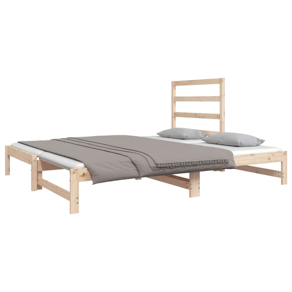 Dormeuse Estraibile 2x(90x190) cm Legno Massello di Pino | homemem39