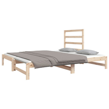 Dormeuse Estraibile 2x(90x190) cm Legno Massello di Pino | homemem39