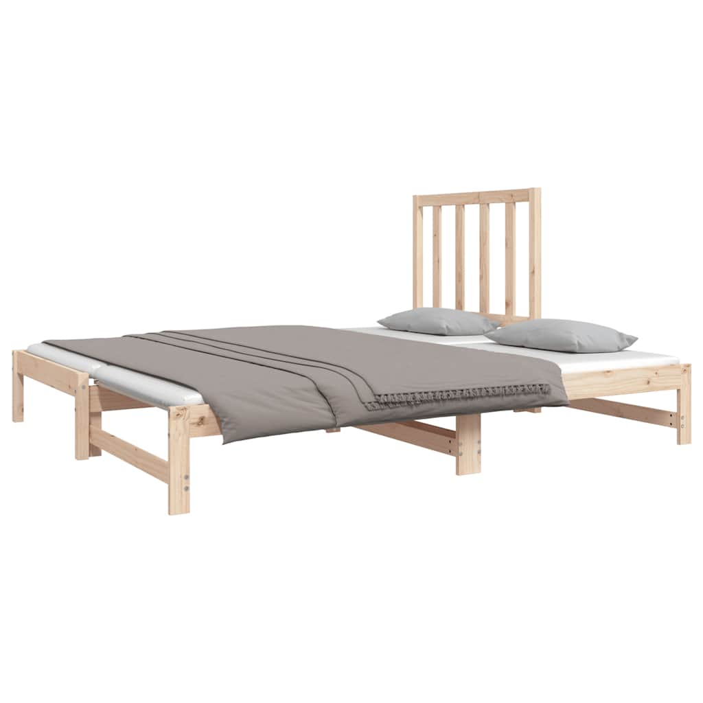 Dormeuse Estraibile 2x(90x190) cm Legno Massello di Pino | homemem39