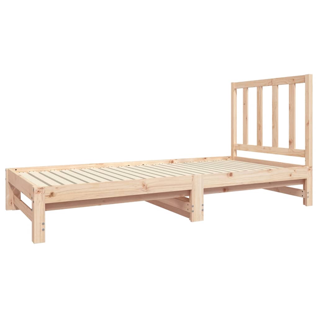 Dormeuse Estraibile 2x(90x190) cm Legno Massello di Pino | homemem39